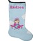 Airplane & Girl Pilot Holiday Stocking - Single-Sided - Neoprene (Personalized)