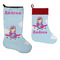 Airplane & Girl Pilot Stockings - Side by Side compare