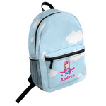 Airplane & Girl Pilot Student Backpack (Personalized)
