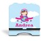 Airplane & Girl Pilot Stylized Tablet Stand - Front without iPad