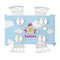 Airplane & Girl Pilot Tablecloths (58"x102") - TOP VIEW
