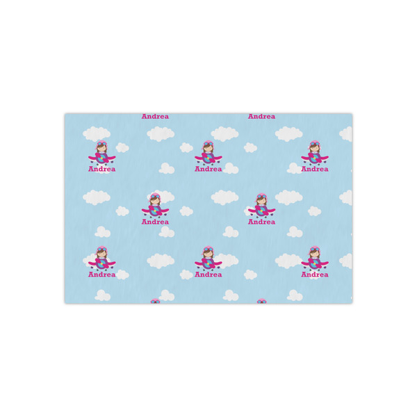 Custom Airplane & Girl Pilot Tissue Paper Sheets - Small - Heavyweight (Personalized)