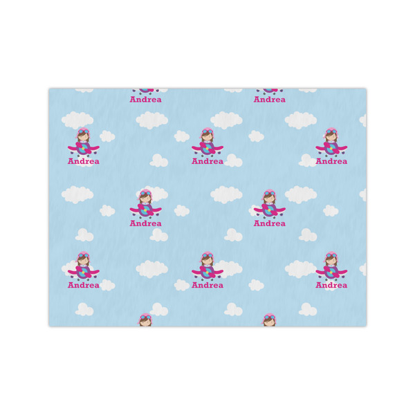 Custom Airplane & Girl Pilot Medium Tissue Papers Sheets - Lightweight (Personalized)