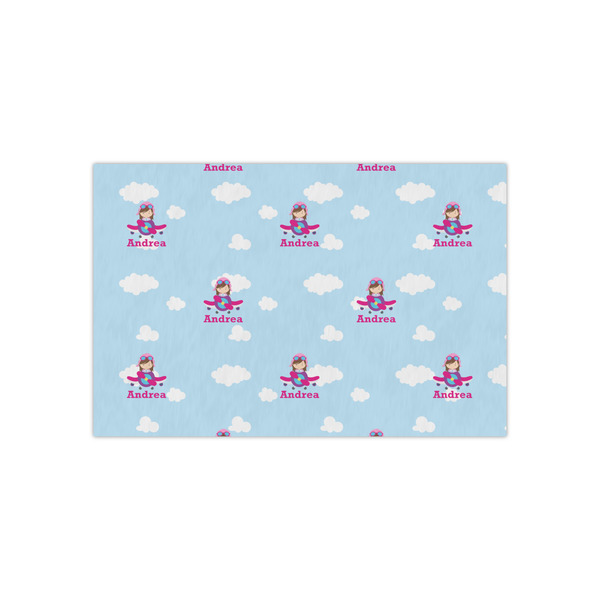 Custom Airplane & Girl Pilot Tissue Paper Sheets - Small - Lightweight (Personalized)
