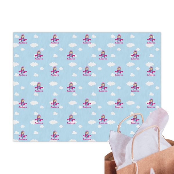 Airplane & Girl Pilot Tissue Paper Sheets - Main