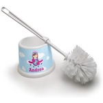 Airplane & Girl Pilot Toilet Brush (Personalized)