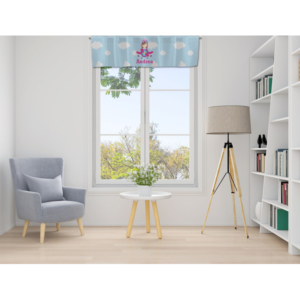 Airplane & Girl Pilot Valance - LIFESTYLE