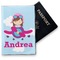 Airplane & Girl Pilot Vinyl Passport Holder (Personalized)