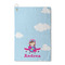 Airplane & Girl Pilot Waffle Weave Golf Towel - Front/Main