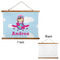 Airplane & Girl Pilot Wall Hanging Tapestry - Landscape - APPROVAL