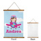 Airplane & Girl Pilot Wall Hanging Tapestry - Portrait - APPROVAL