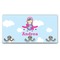 Airplane & Girl Pilot Wall Mounted Coat Rack (Personalized)