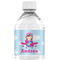 Airplane & Girl Pilot Water Bottle Label - Single Front