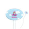 Airplane & Girl Pilot Oval Plastic Stir Sticks (Personalized)