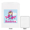 Airplane & Girl Pilot White Treat Bag - Front & Back View