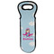 Airplane & Girl Pilot Wine Tote Bag (Personalized)