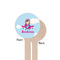 Airplane & Girl Pilot Wooden 7.5" Stir Stick - Round - Single Sided - Front & Back