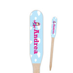 Airplane & Girl Pilot Paddle Wooden Food Picks (Personalized)