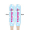 Airplane & Girl Pilot Wooden Food Pick - Paddle - Double Sided - Front & Back