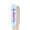 Airplane & Girl Pilot Wooden Food Pick - Paddle - Single Sided - Front & Back