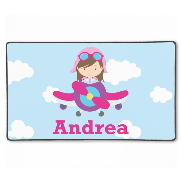 Airplane & Girl Pilot XXL Gaming Mouse Pads - 24" x 14" - APPROVAL