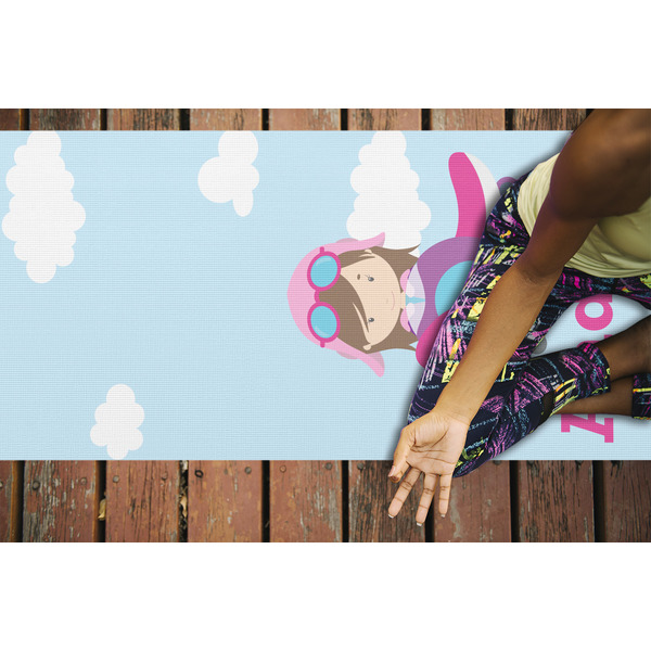 Airplane & Girl Pilot Yoga Mats - LIFESTYLE
