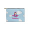 Airplane & Girl Pilot Zipper Pouch Small (Front)