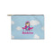 Airplane & Girl Pilot Zipper Pouch - Small - 8.5"x6" (Personalized)