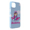 Airplane & Girl Pilot iPhone 14 Plus Case - Angle