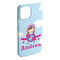 Airplane & Girl Pilot iPhone Case - Plastic - iPhone 15 Plus (Personalized)