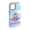 Airplane & Girl Pilot iPhone Case - Rubber Lined - iPhone 15 Pro (Personalized)