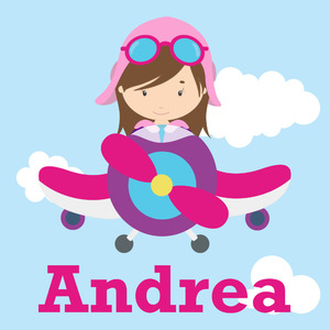 Airplane & Girl Pilot