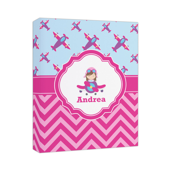 Custom Airplane Theme - for Girls Canvas Print - 11x14 (Personalized)