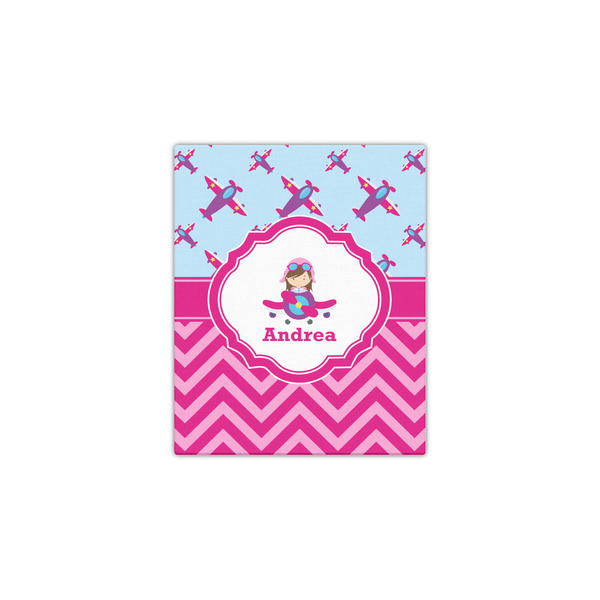 Airplane Theme - for Girls 11x14 - Canvas Print - Front View