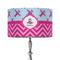 Airplane Theme - for Girls 12" Drum Lampshade - ON STAND (Fabric)