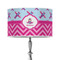Airplane Theme - for Girls 12" Drum Lamp Shade - Poly-film (Personalized)