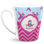 Airplane Theme - for Girls 12 Oz Latte Mug (Personalized)