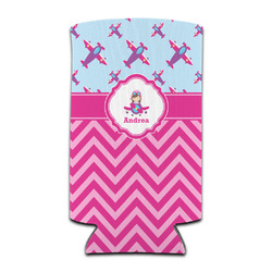 Airplane Theme - for Girls Can Cooler (tall 12 oz) (Personalized)