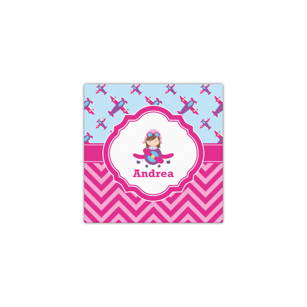 Airplane Theme - for Girls 12x12 - Canvas Print - Front View