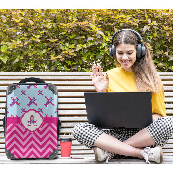 Airplane Theme - for Girls 15" Backpack - LIFESTYLE