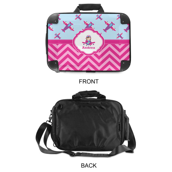 Airplane Theme - for Girls 15" Hard Shell Briefcase - APPROVAL