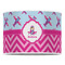 Airplane Theme - for Girls 16" Drum Lampshade - FRONT (Poly Film)