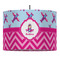 Airplane Theme - for Girls 16" Drum Lampshade - PENDANT (Fabric)