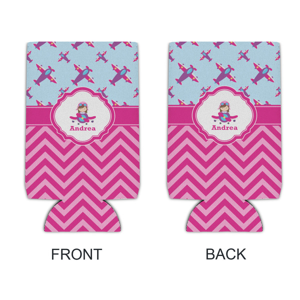 Airplane Theme - for Girls 16oz Can Sleeve - APPROVAL