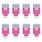 Airplane Theme - for Girls 16oz Can Sleeve - Set of 4 - APPROVAL