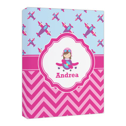 Airplane Theme - for Girls Canvas Print - 16x20 (Personalized)