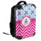 Airplane Theme - for Girls 18" Hard Shell Backpacks - ANGLED VIEW