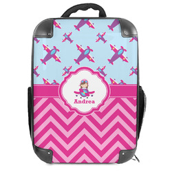 Airplane Theme - for Girls Hard Shell Backpack (Personalized)