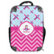 Airplane Theme - for Girls 18" Hard Shell Backpacks - FRONT