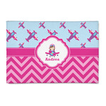 Airplane Theme - for Girls Patio Rug (Personalized)
